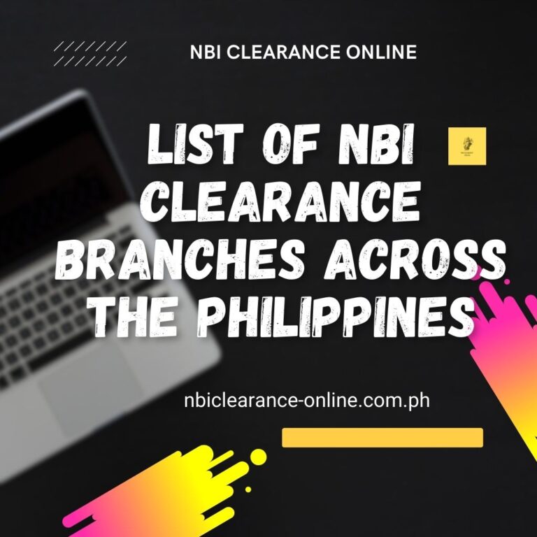 NBI Clearance Branches Across the Philippines