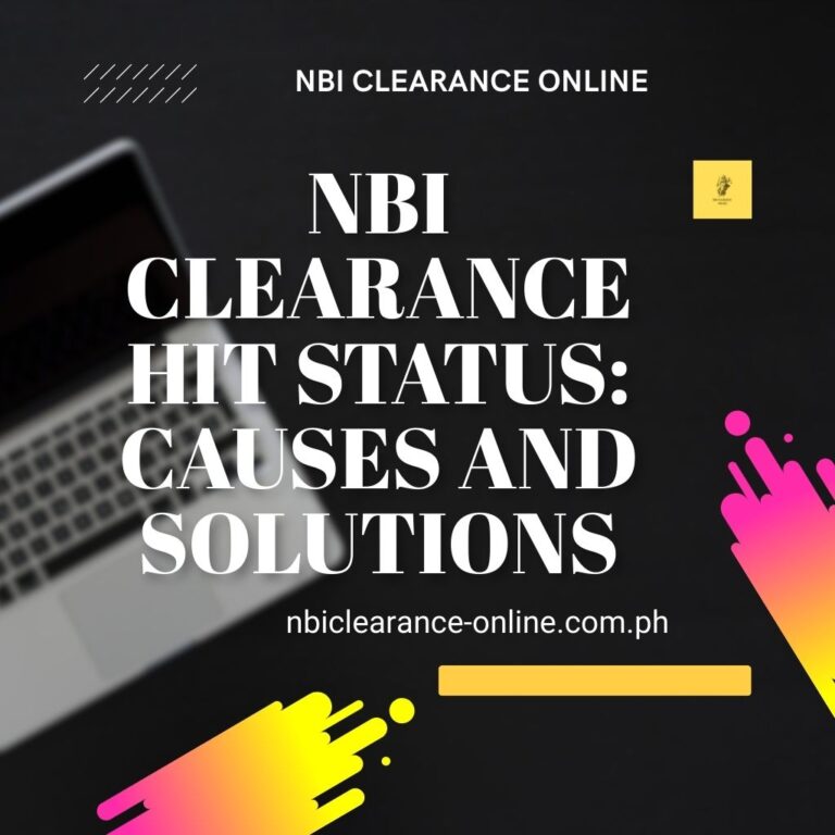 NBI clearance HIT status